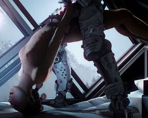 Android Series - Hard Dominator 3000 - stretches Ray's pussy until she orgasms from his pressure [eng sub]